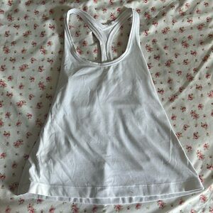 lululemon white tank top size 2 for athletics